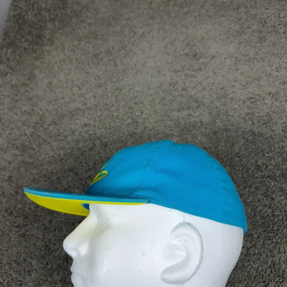 Nike 6.0 Hat Boys 8-20 Blue Yellow Swoosh Fitted Baseball Cap Casual Youth